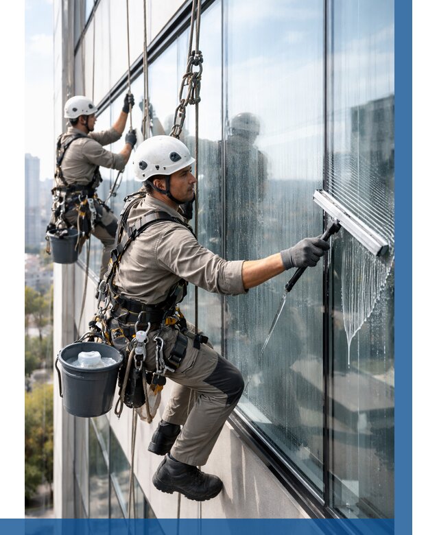 Мойка окон альпинистами в Сарове от 4687 р. | ВЫСОТНИК-Сро