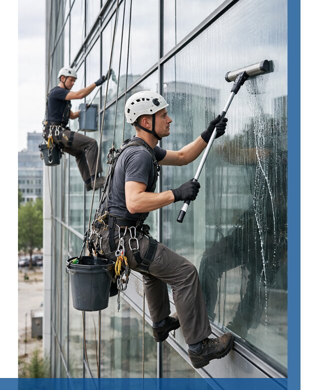 Мойка витражей альпинистами в Сарове от 729 р. под ключ|ВЫСОТНИК-Сро