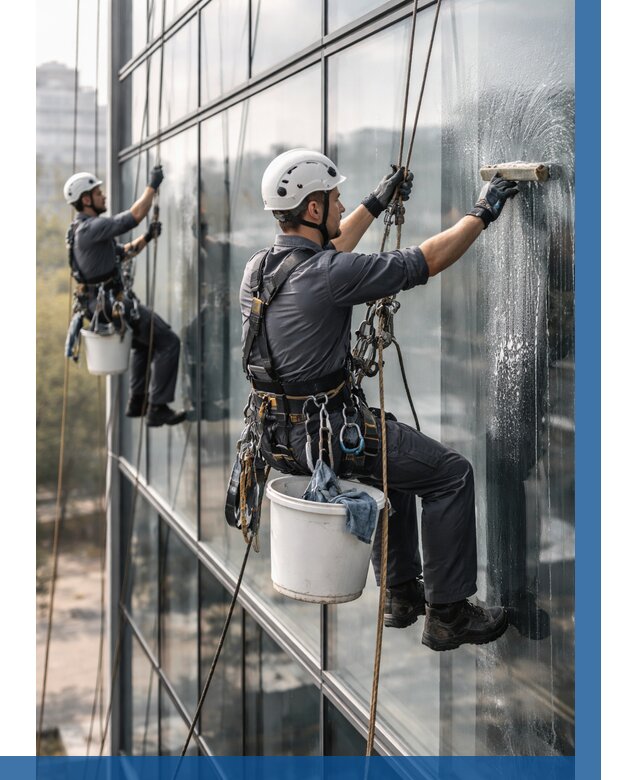 Мойка сплошного остекления в Сарове, заказать от 312 р.| ВЫСОТНИК-Сро