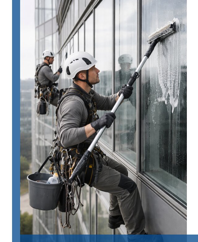 Высотная мойка сплошного остекления с выездом в Сарове