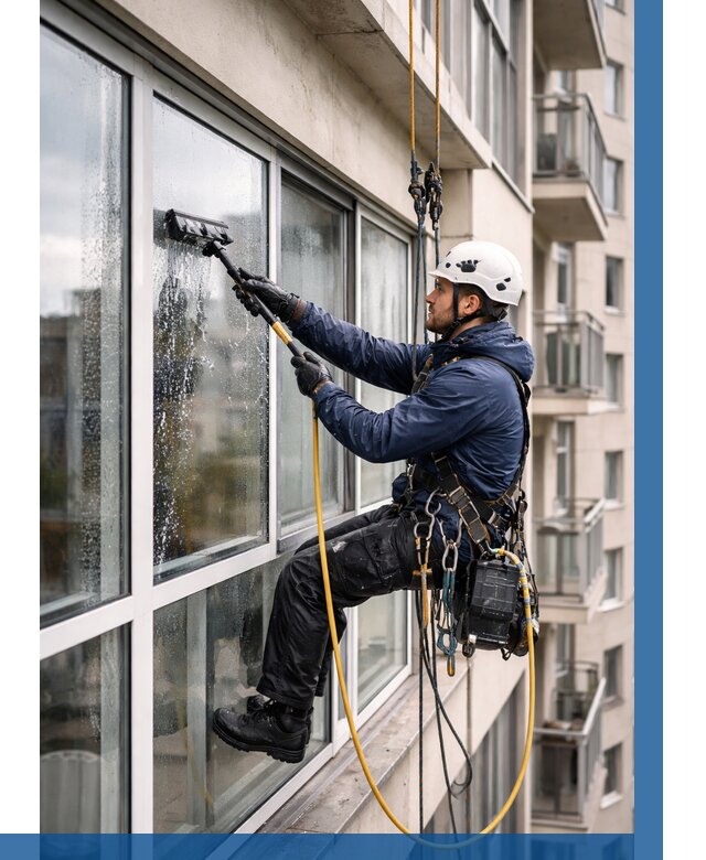 Мойка балконного остекления в Сарове от 3645 р. | ВЫСОТНИК-Сро