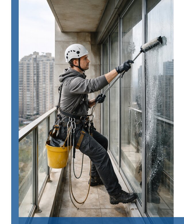 Профессиональная мойка балконного остекления в Сарове