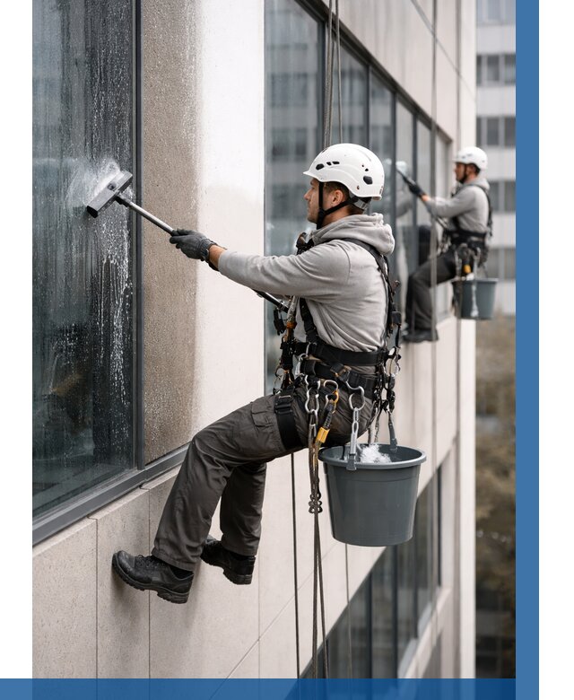 Мойка фасадов зданий в Сарове под ключ от 365 р. | ВЫСОТНИК-Сро