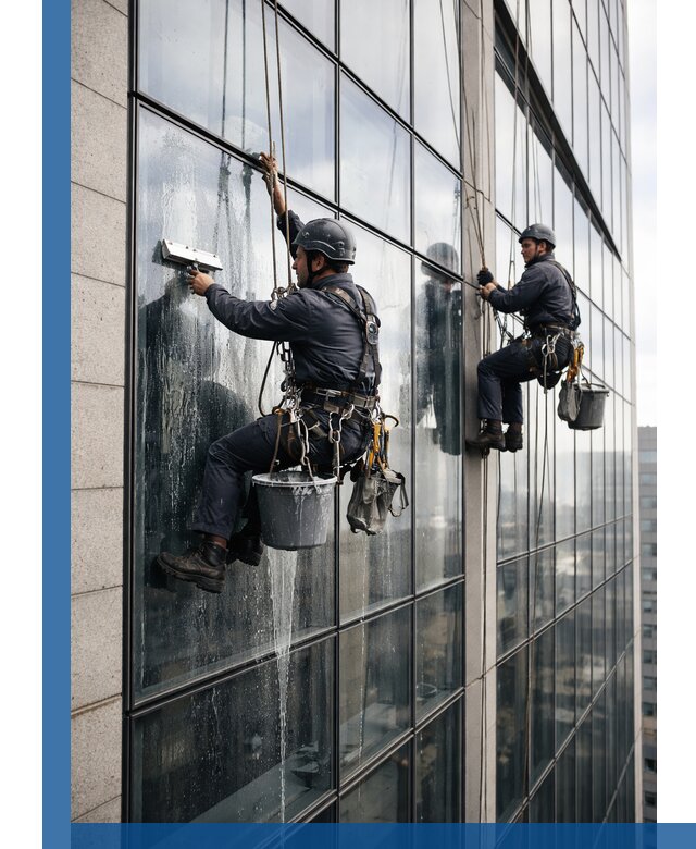 Профессиональная мойка стеклянных фасадов зданий в Сарове