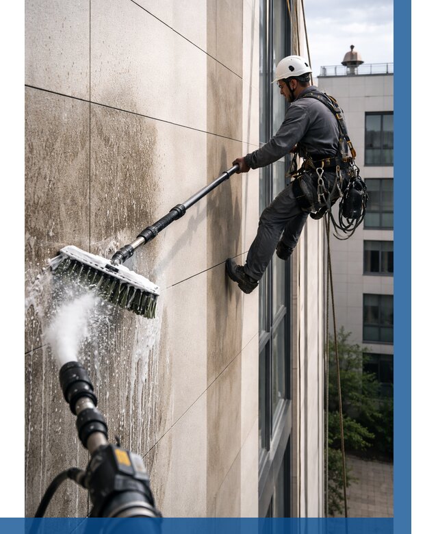 Мойка фасада из керамогранита в Сарове от 312 р. | ВЫСОТНИК-Сро