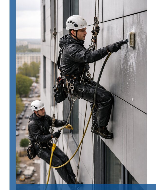 Профессиональная мойка фасада из композита в Сарове