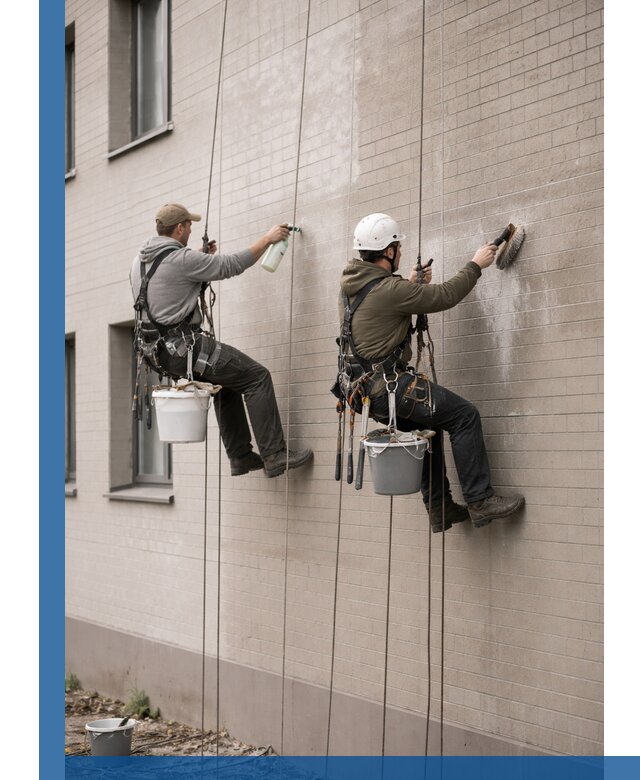 Удаление высолов с фасада зданий в Сарове без повреждений и следов