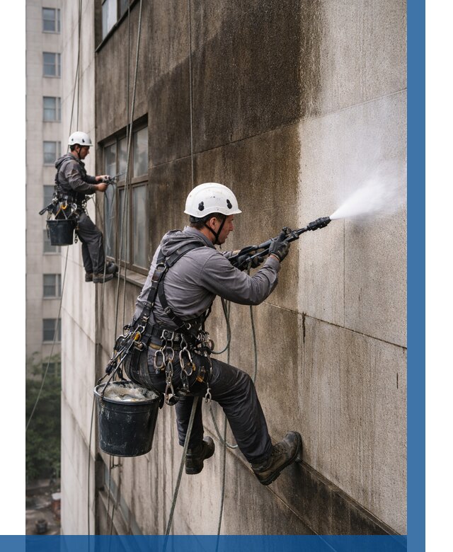 Очистка фасада от копоти в Сарове от 260 р. | ВЫСОТНИК-Сро