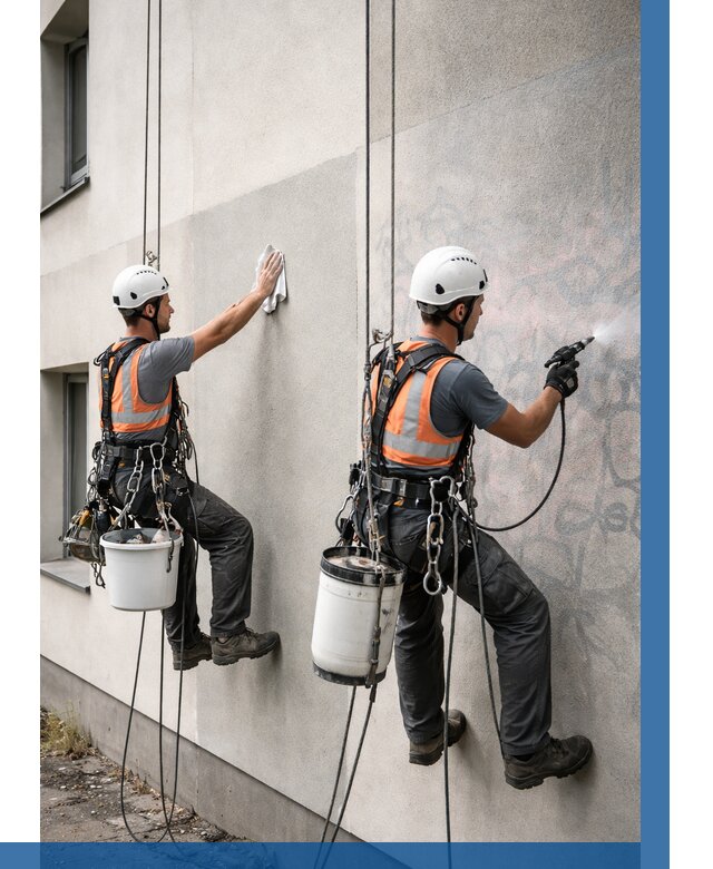 Антиграффити покрытие фасада в Сарове от 625 р. | ВЫСОТНИК-Сро