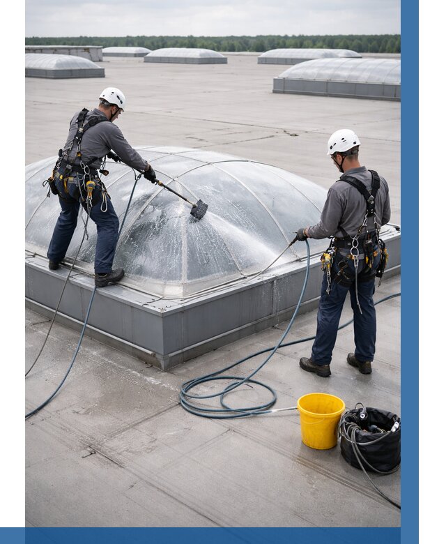 Мойка зенитных фонарей в Сарове, заказать от 4687 р. | ВЫСОТНИК-Сро