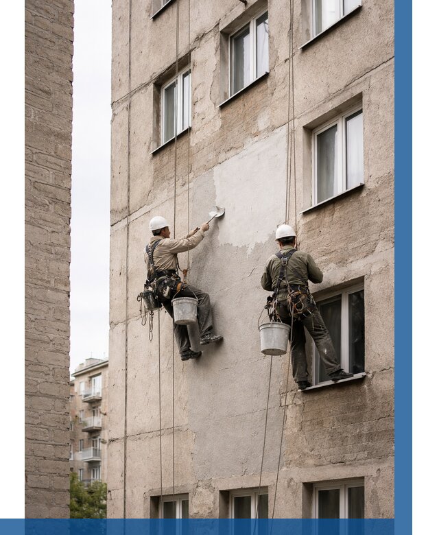 Косметический ремонт фасада в Сарове от 1146 р. | ВЫСОТНИК-Сро