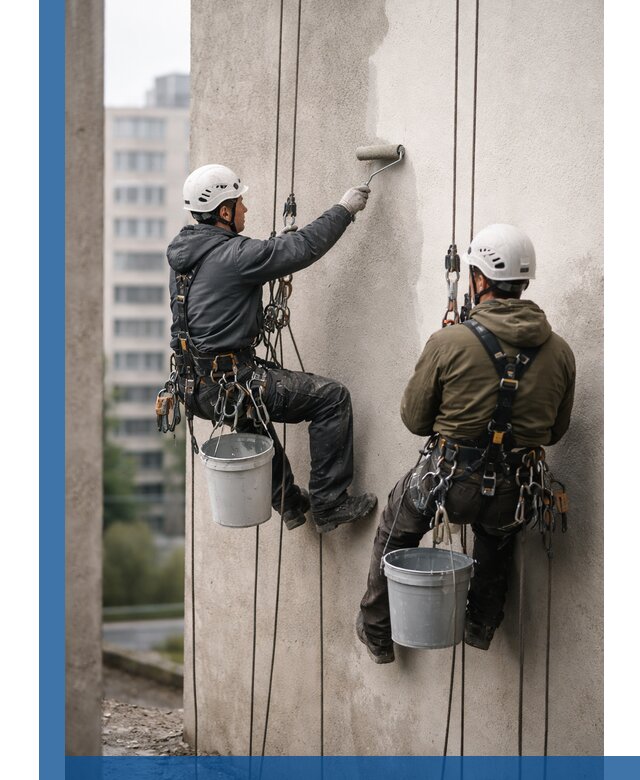 Покраска фасадов высотными альпинистами в Сарове с гарантией