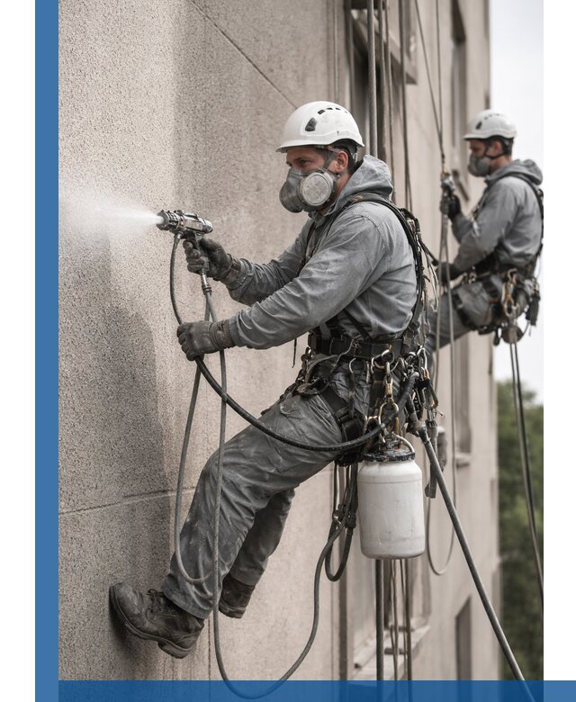 Безвоздушная покраска фасадов зданий в Сарове профессионально