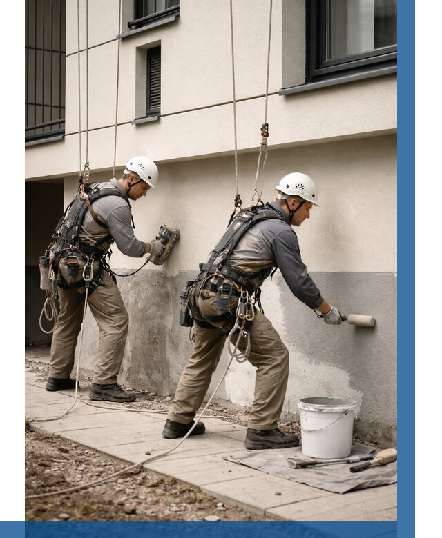 Окраска цоколя здания в Сарове от 469 р. под ключ | ВЫСОТНИК-Сро