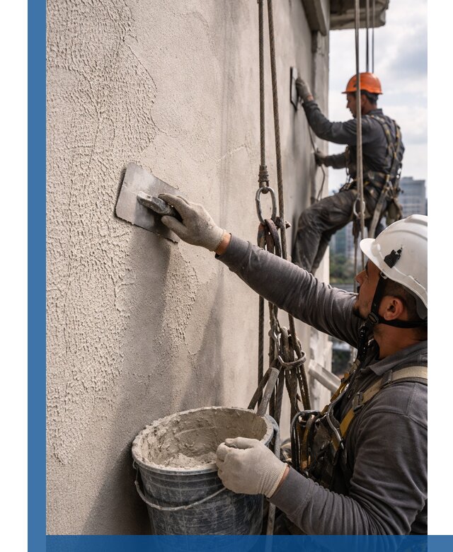 Декоративная штукатурка фасада с утеплением и защитой в Сарове