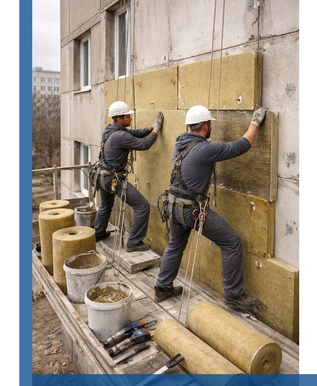 Утепление фасада минватой в Сарове под ключ с гарантией