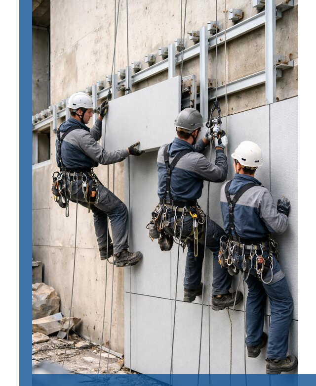 Монтаж вентилируемого фасада в Сарове под ключ с гарантией качества