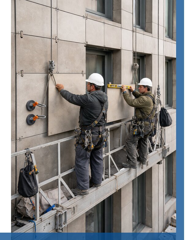 Монтаж керамогранита на фасад в Сарове от 2604 р. | ВЫСОТНИК-Сро