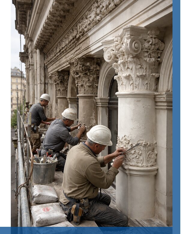 Реставрация фасадной лепнины в Сарове от 2604 р. | ВЫСОТНИК-Сро