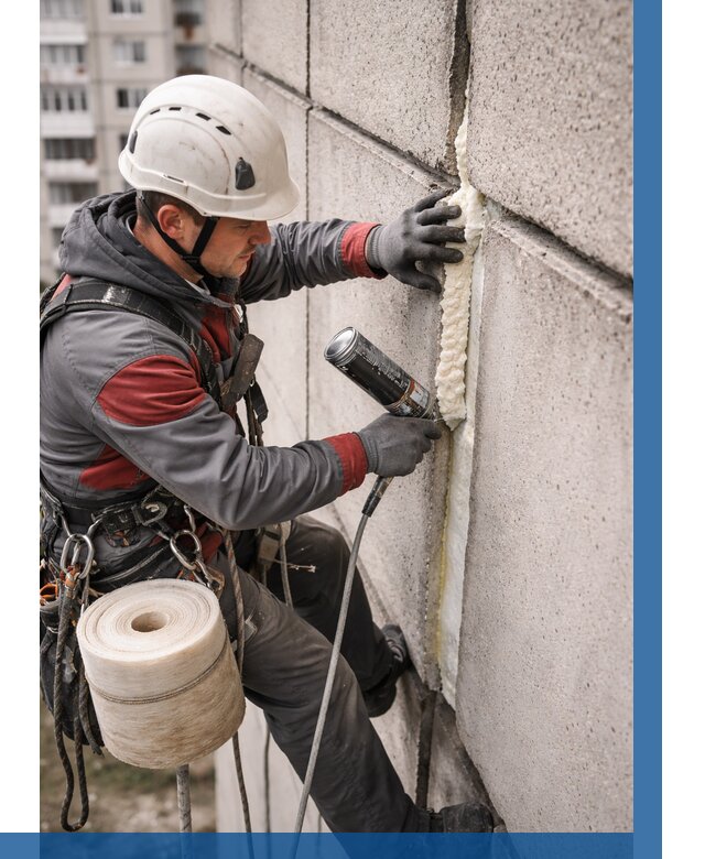 Утепление межпанельных швов в Сарове от 729 р. | ВЫСОТНИК-Сро