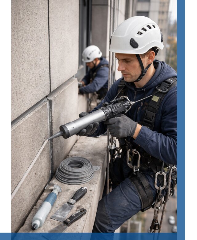 Герметизация деформационных швов фасада в Сарове от 729 | ВЫСОТНИК-Сро