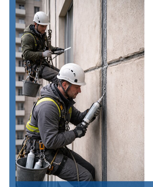 Герметизация деформационных швов фасада в Сарове качественно