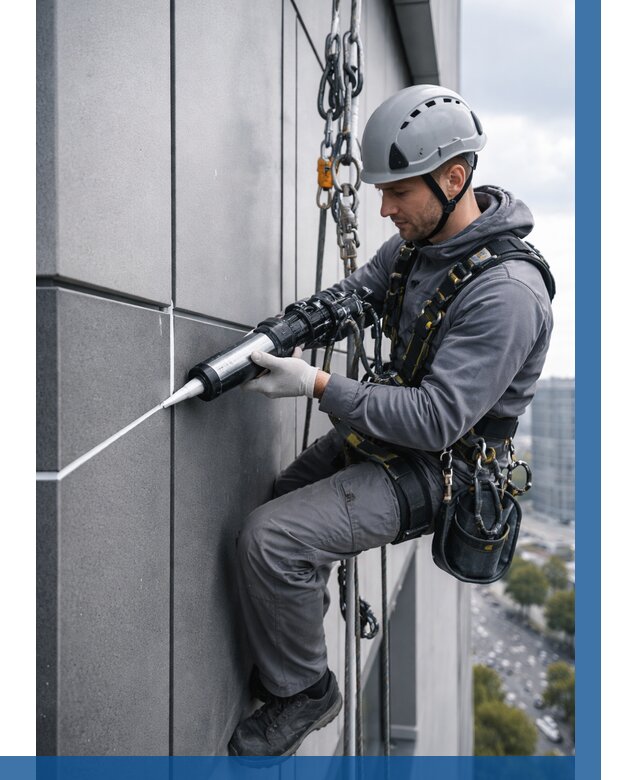 Герметизация стыков фасадных панелей в Сарове от 6770 р.| ВЫСОТНИК-Сро