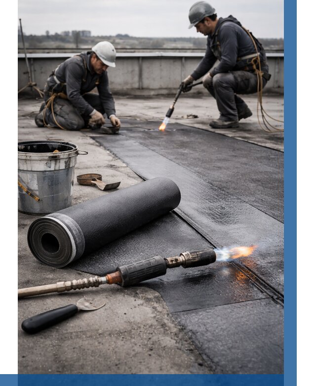 Ремонт рулонной кровли в Сарове от 677 р. | ВЫСОТНИК-Сро