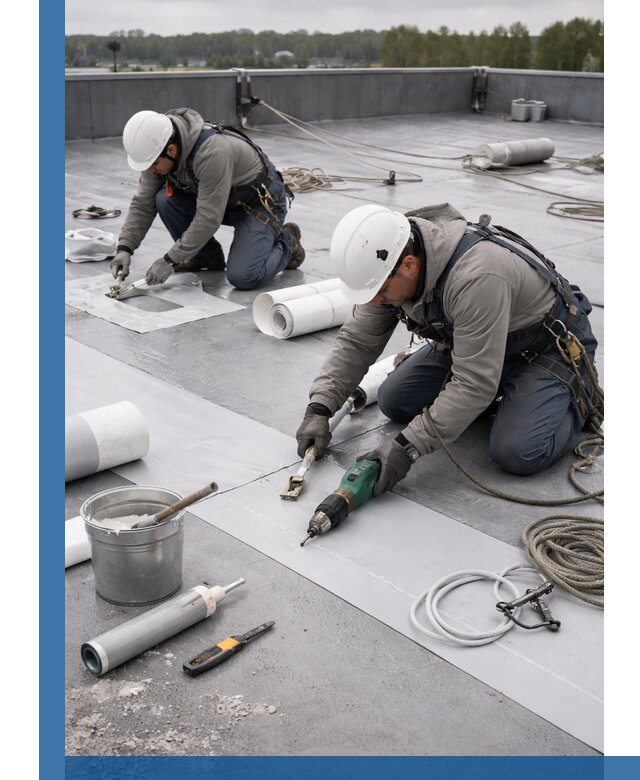 Ремонт мембранной кровли в Сарове качественно и с гарантией