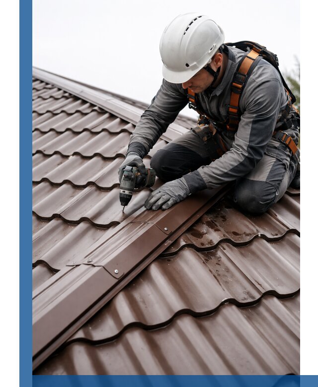 Ремонт металлочерепицы на крыше в Сарове профессионально