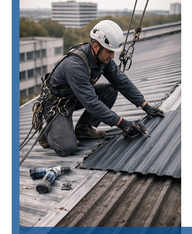 Ремонт профнастила на кровле в Сарове, работы под ключ