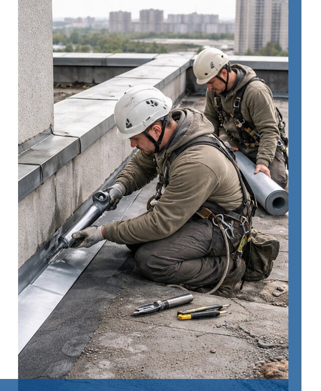 Ремонт кровельных примыканий в Сарове от 1250 р. | ВЫСОТНИК-Сро