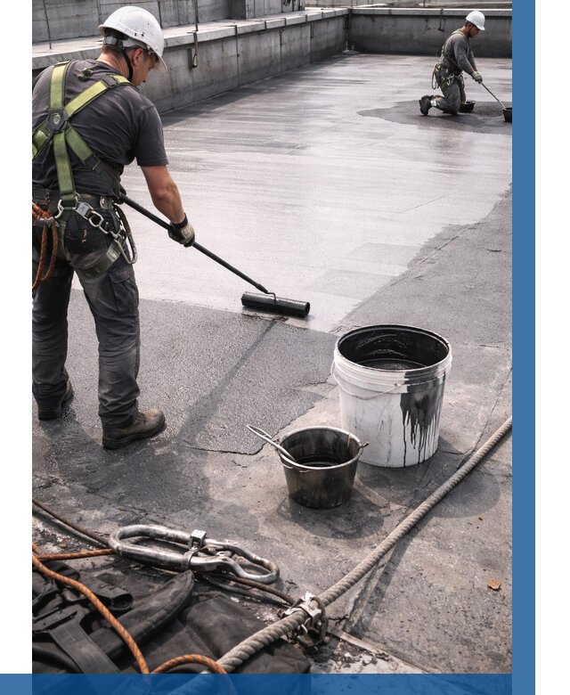 Гидроизоляция кровли жидкой резиной в Сарове от 521 р. | ВЫСОТНИК-Сро