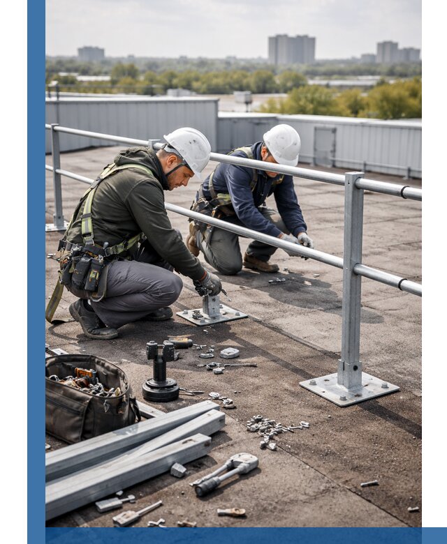 Монтаж кровельного ограждения в Сарове под ключ с гарантией