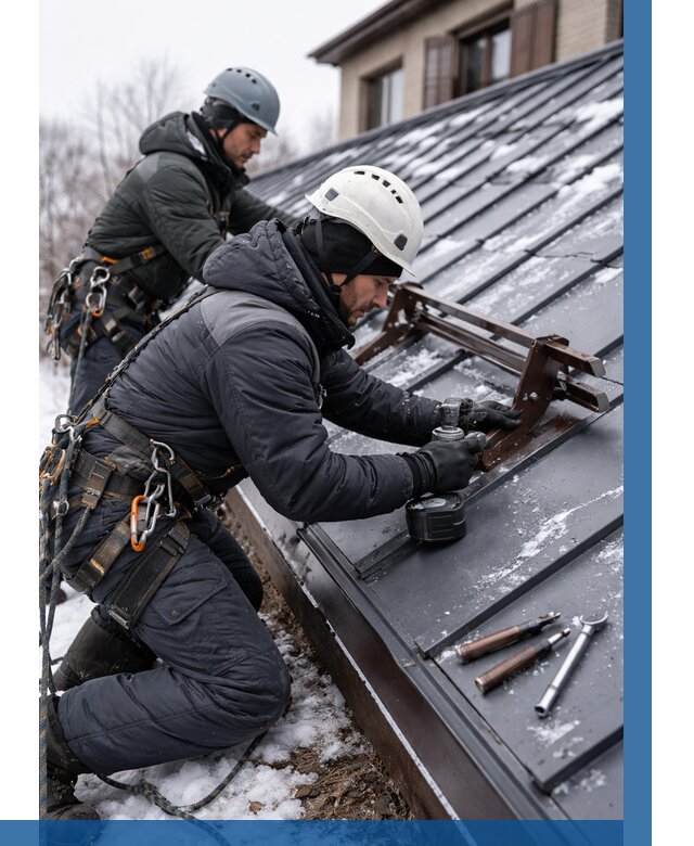 Монтаж снегозадержателей в Сарове от 469 р. | ВЫСОТНИК-Сро