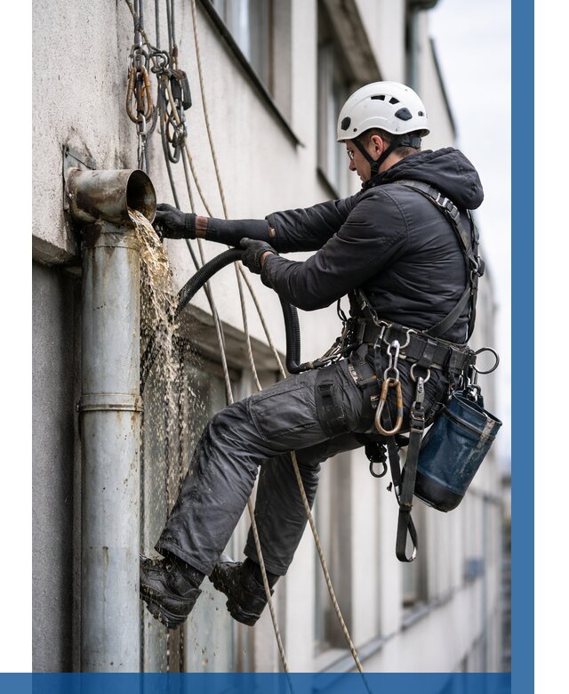 Прочистка водосточных труб в Сарове от 3645 р. | ВЫСОТНИК-Сро