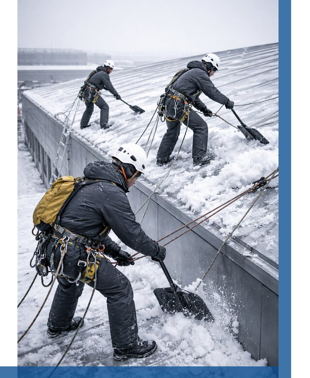 Очистка навесов от снега в Сарове от 4687 р. | ВЫСОТНИК-Сро