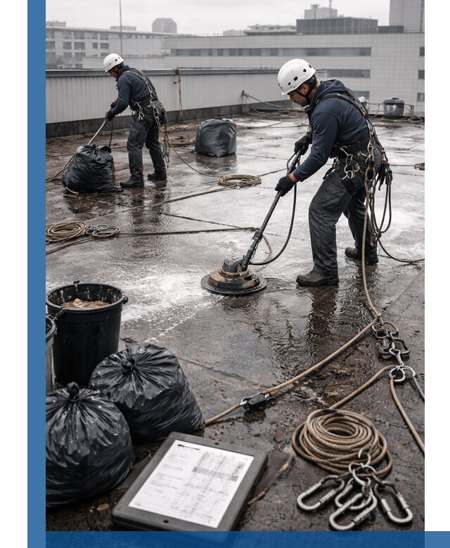 Плановая очистка кровли по графику в Сарове для безопасности