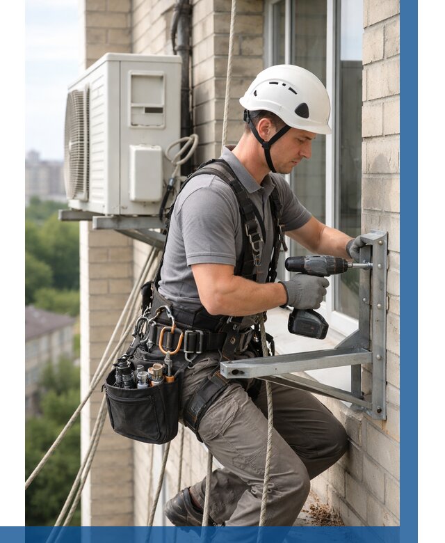 Установка кронштейнов кондиционера в Сарове от 3645 р. | ВЫСОТНИК-Сро