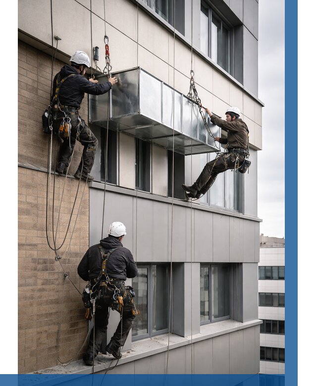 Монтаж воздуховодов на фасаде в Сарове от 1562 р. | ВЫСОТНИК-Сро