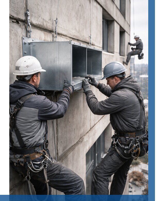 Монтаж вентиляционных коробов в Сарове от 3125 р. | ВЫСОТНИК-Сро