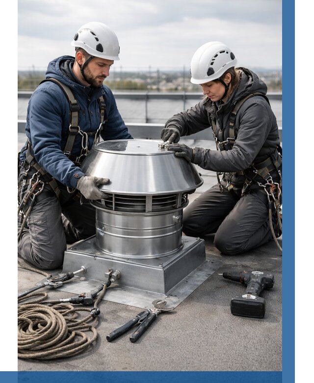 Установка дефлекторов на кровле в Сарове от 4687 р. | ВЫСОТНИК-Сро