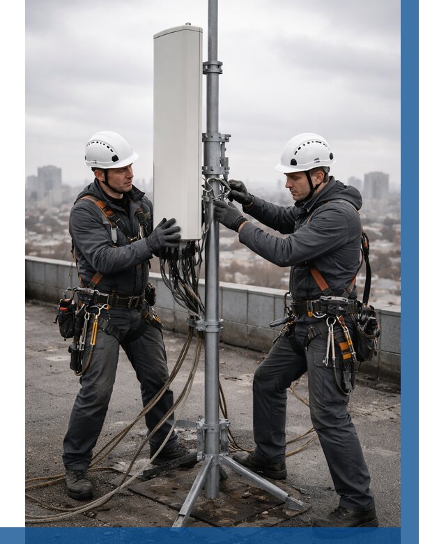 Монтаж антенн связи на крыше в Сарове от 8853 р. | ВЫСОТНИК-Сро