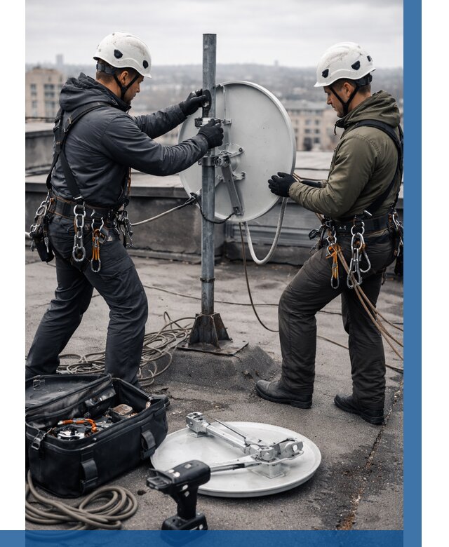 Демонтаж антенн на крыше в Сарове от 4687 р. | ВЫСОТНИК-Сро