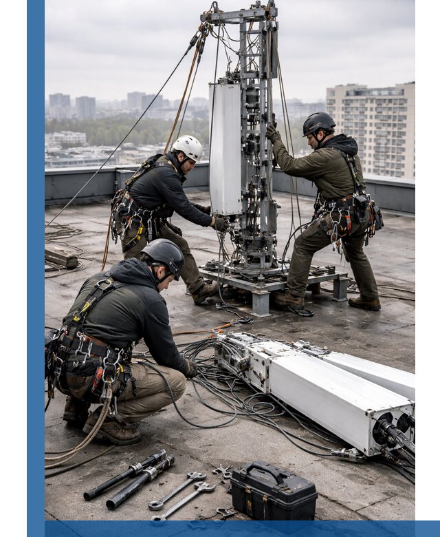 Демонтаж антенн на крыше зданий в Сарове с гарантией