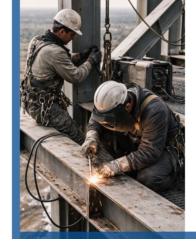 Высотные сварочные работы в Сарове для промышленных объектов