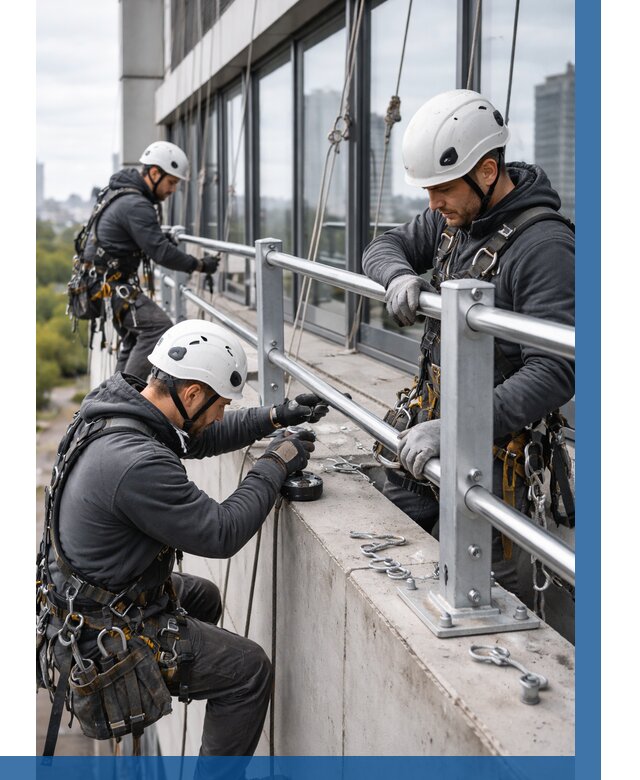 Монтаж ограждений на высоте в Сарове, от 1250 р. | ВЫСОТНИК-Сро