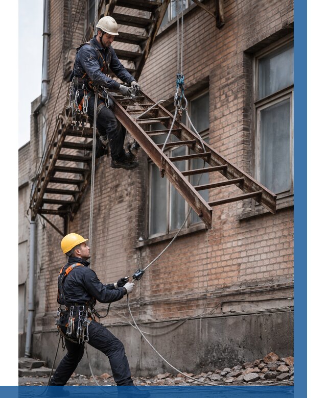 Демонтаж пожарной лестницы в Сарове от 12498 р. | ВЫСОТНИК-Сро