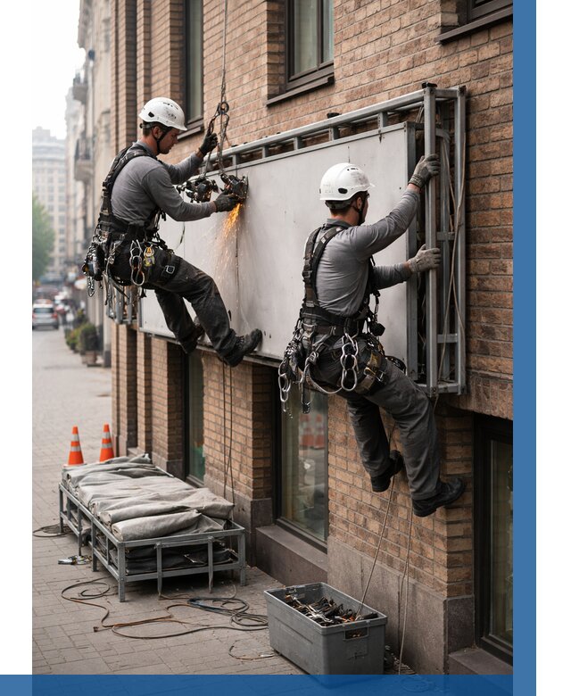 Демонтаж рекламной вывески в Сарове от 6770 р. | ВЫСОТНИК-Сро