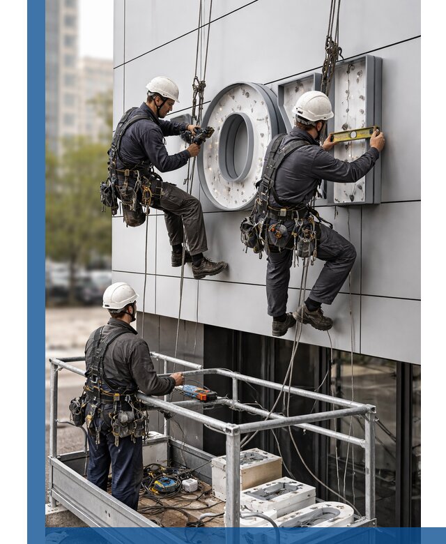 Профессиональный монтаж световых букв в Сарове под ключ